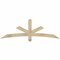 Ekena Millwork Alberta Rough Sawn Timber Gable Bracket, Douglas Fir, 72"W x 24"H x 2"D x 4"F, 8/12 Pitch GBW072X24X0204ALB00RDF - alternate 1